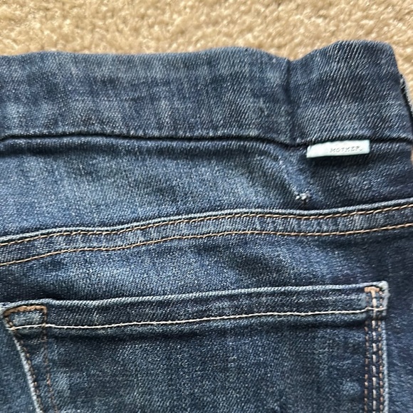 MOTHER Looker High Waisted Distressed Skinny Leg Denim Dark Wash Women’s 26 - Picture 12 of 13